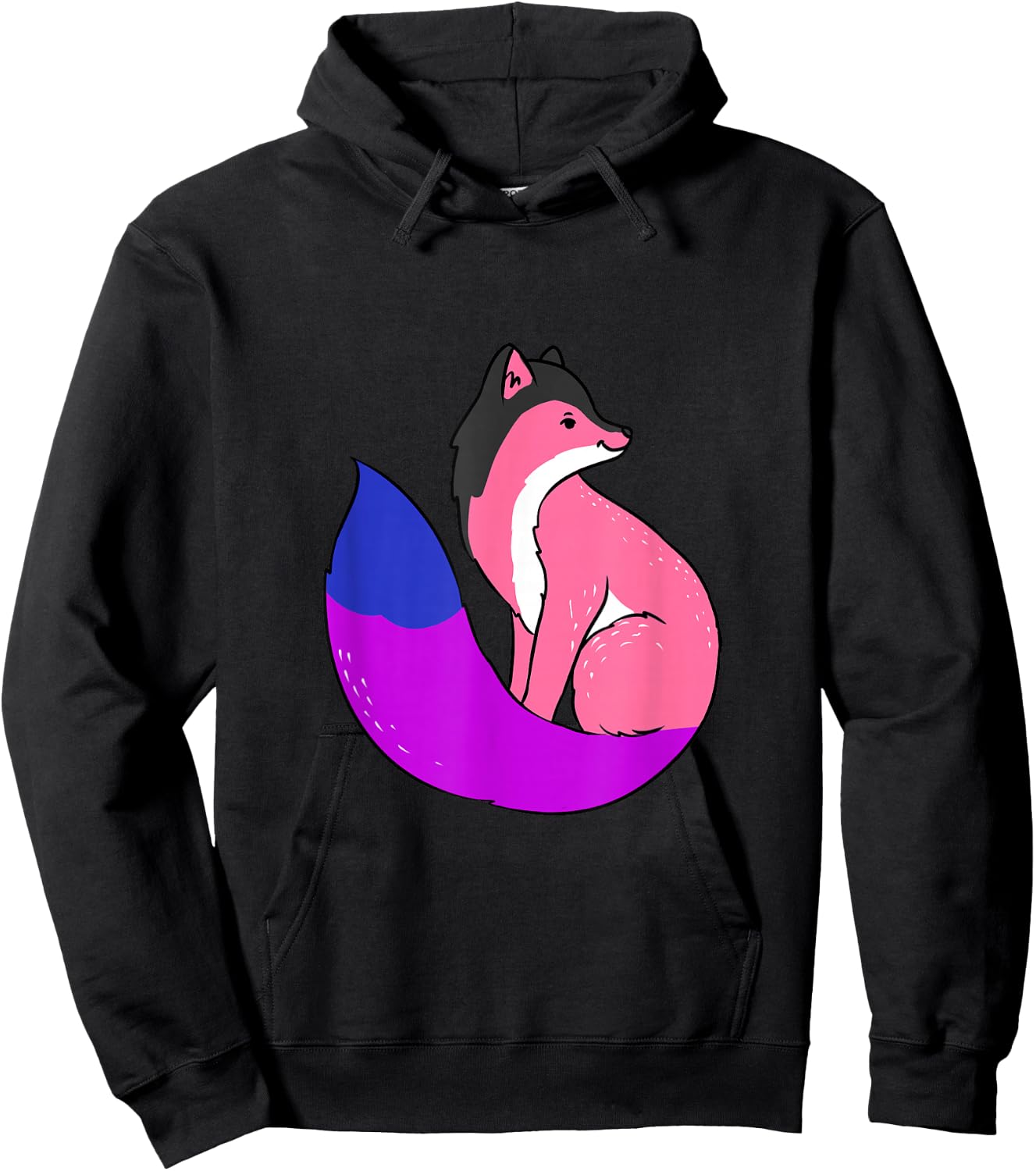Genderfluid Pride Fox Genderfluid Hoodie - Hoodie | Black