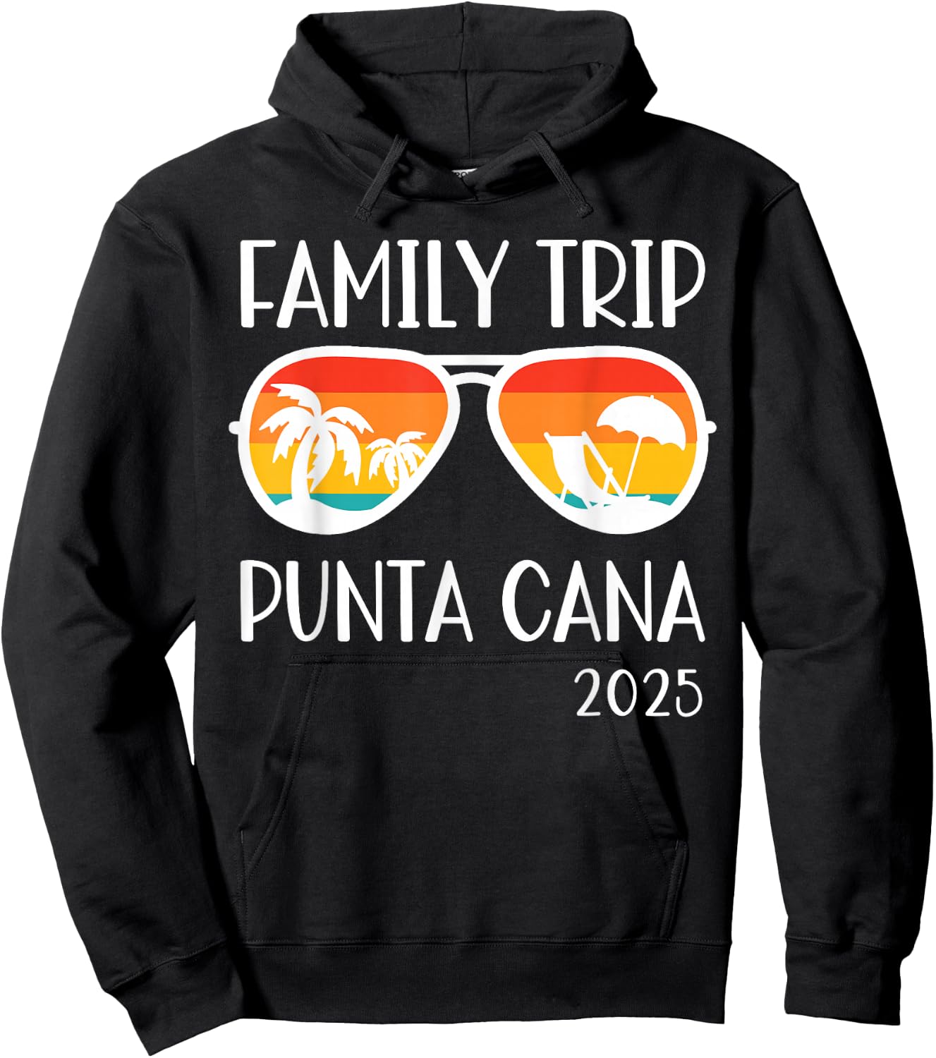 Punta Cana Family Trip 2025 Weekend Vacation Matching Group Hoodie - Hoodie | Black