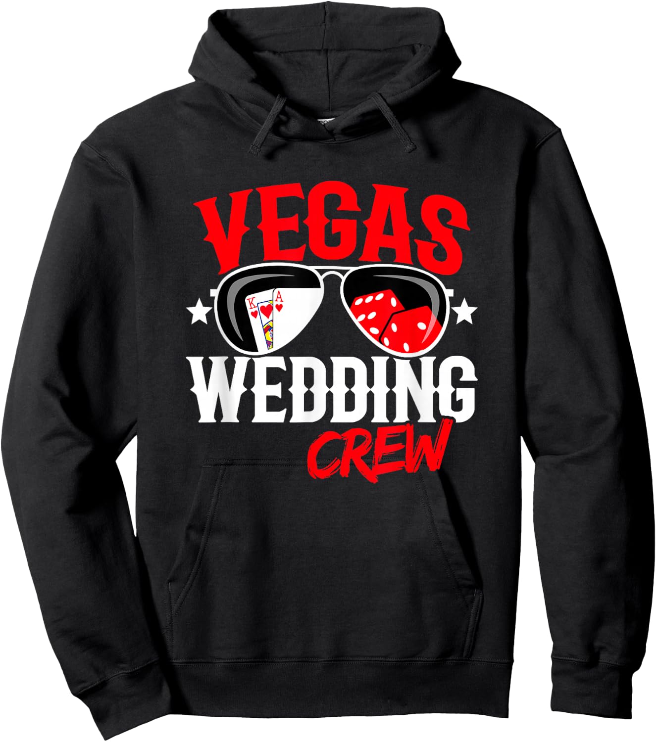 Las Vegas Wedding Party - Married in Vegas - Vegas Wedding Hoodie - Hoodie | Black