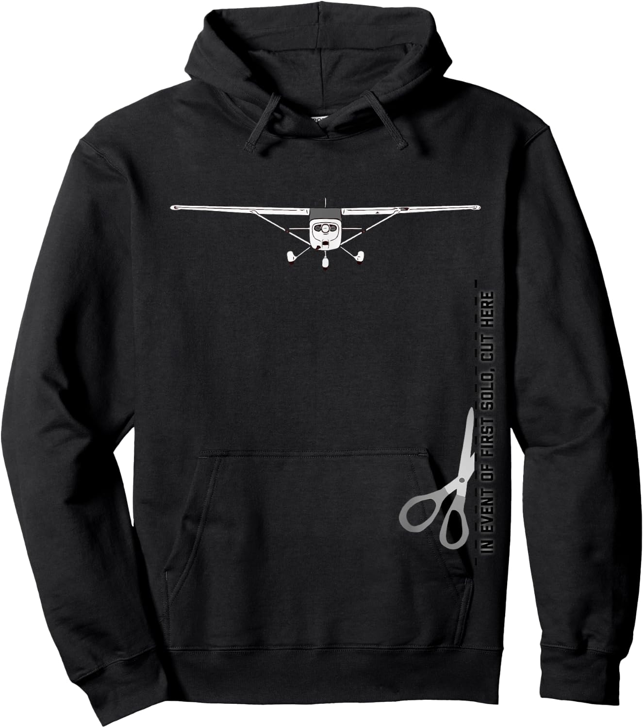 In event of first solo, CUT HERE Hoodie - Hoodie | Black