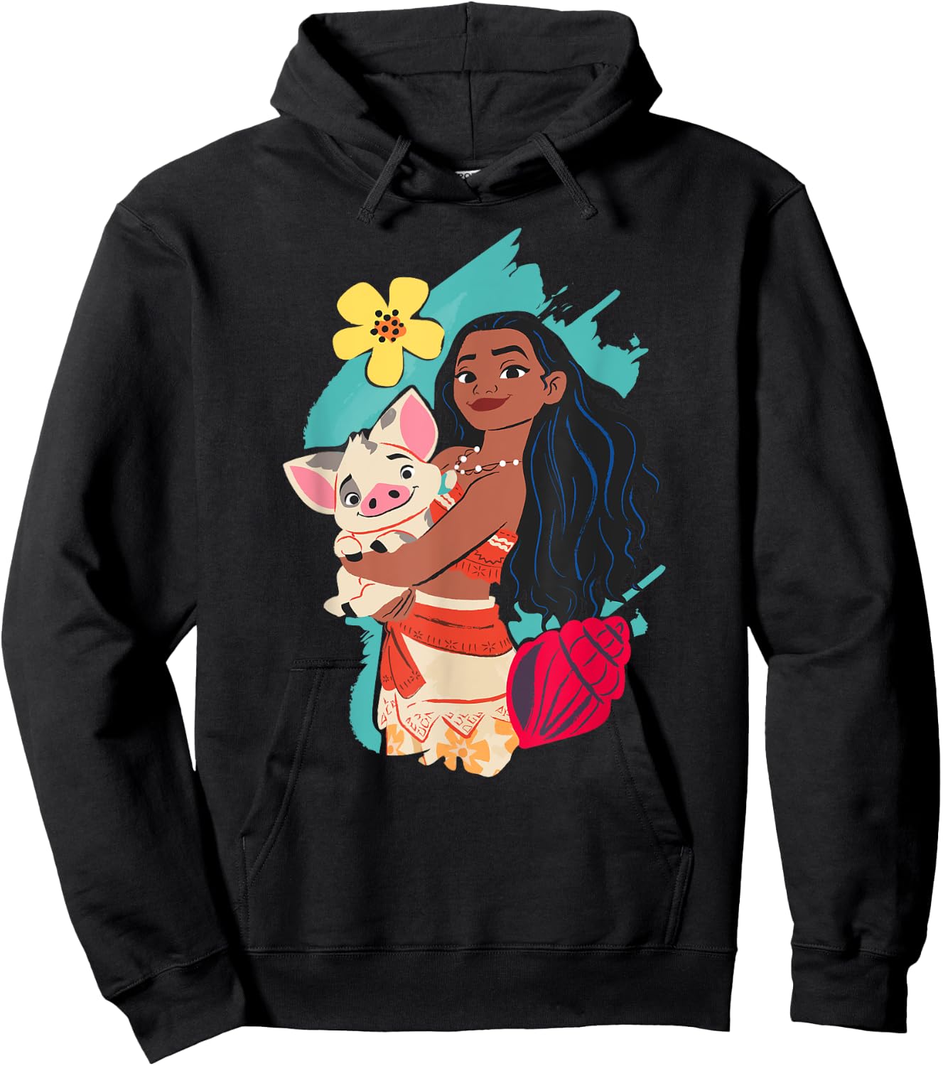 Disney Princess Moana and Pua Hoodie - Hoodie | Black
