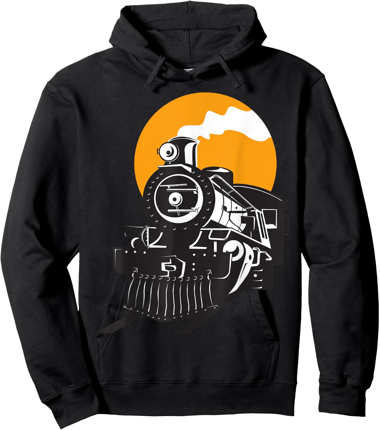 Retro Steam Train Railway Locomotive Hoodie - Hoodie | Black