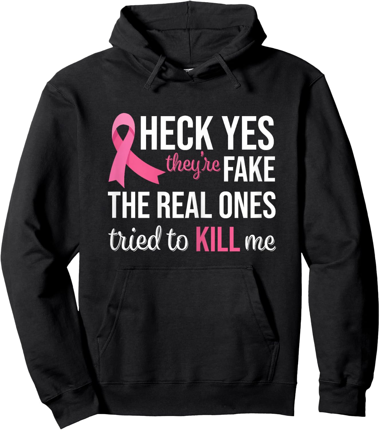 Breast Cancer Awareness Pink Ribbon Mom Women Survivor Hoodie - Hoodie | Black