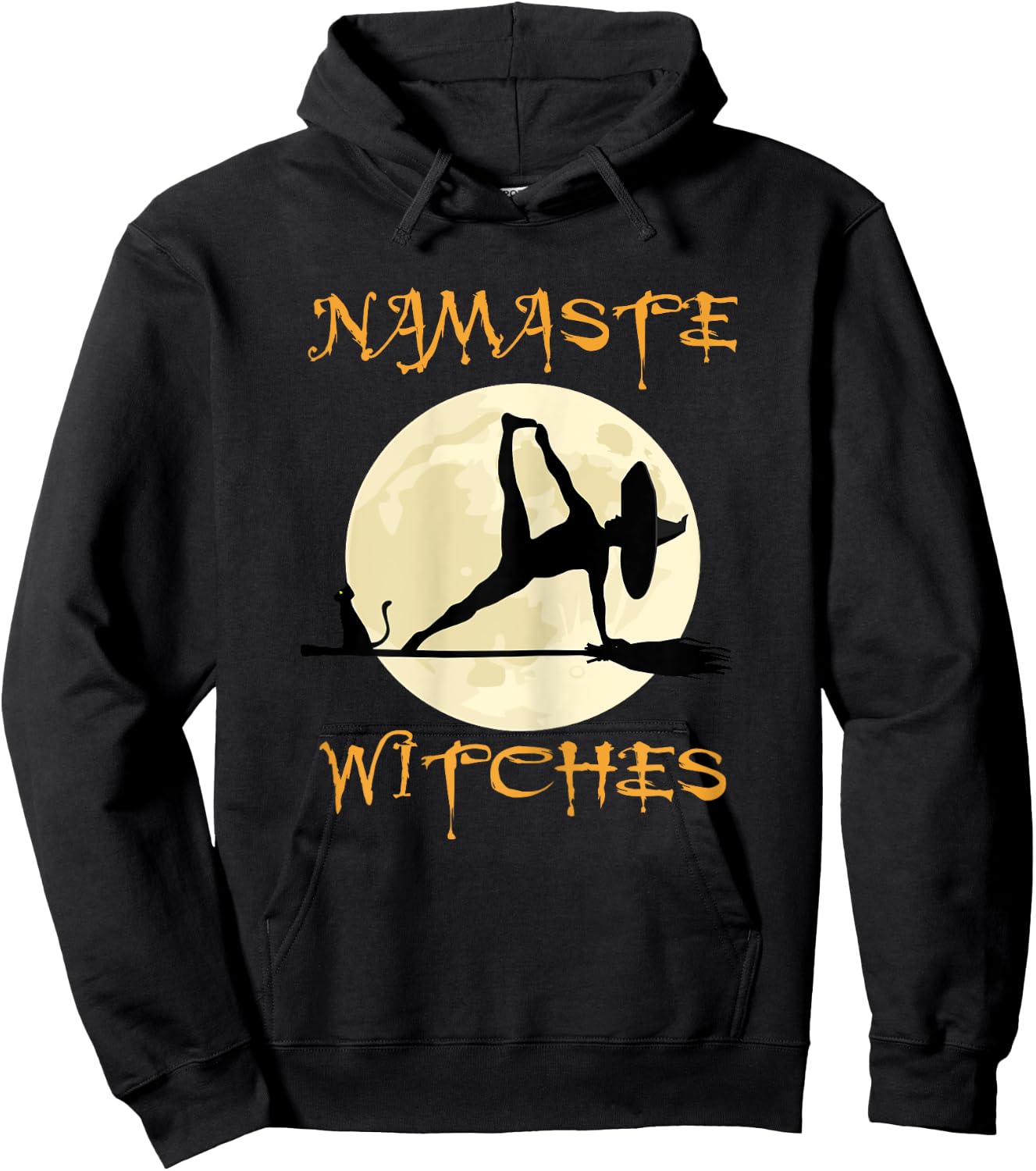 Namaste Witches - Halloween Yoga Hoodie - Hoodie | Black
