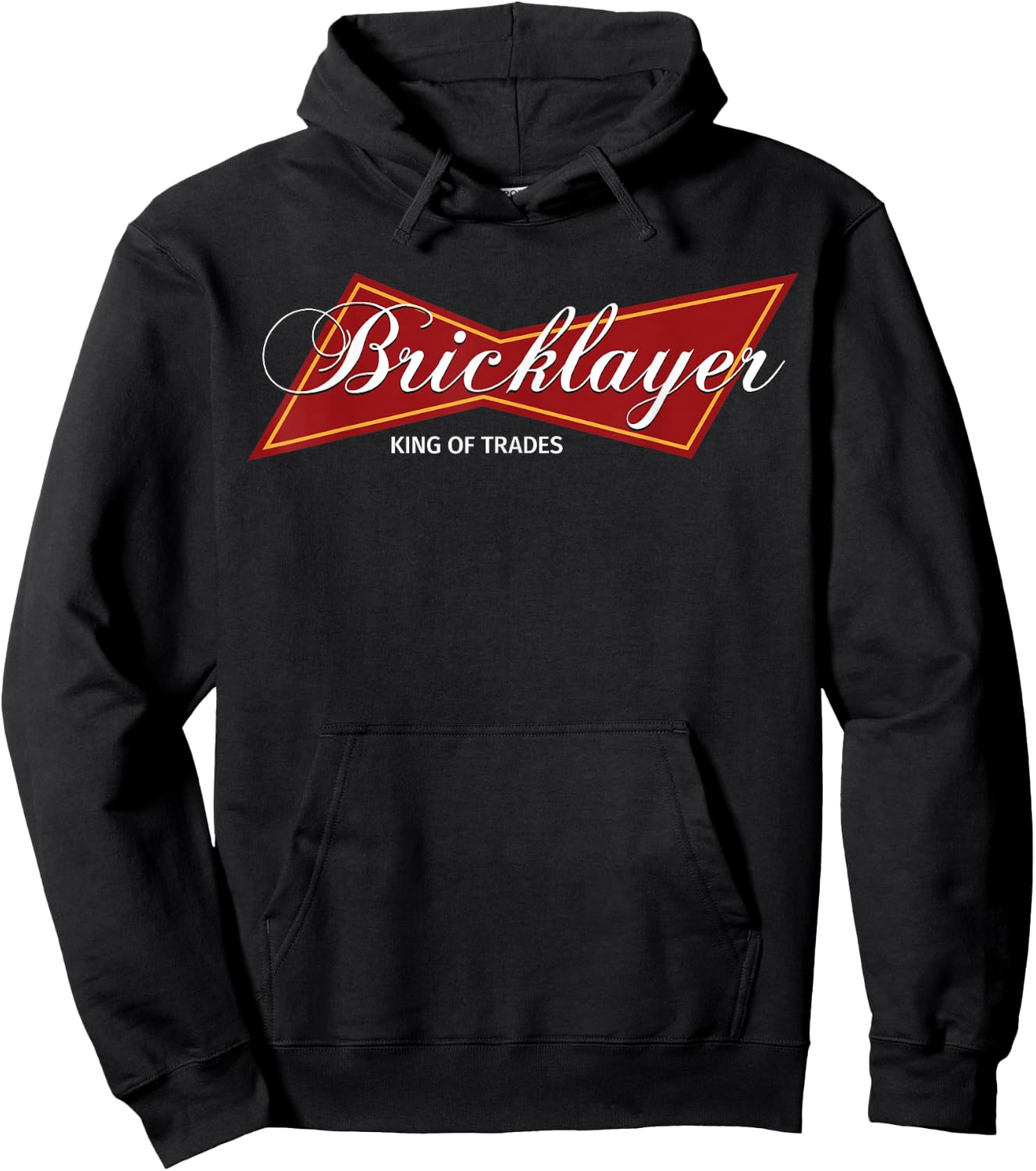 Bricklayer King Of Trades Brick Mason Hoodie - Hoodie | Black