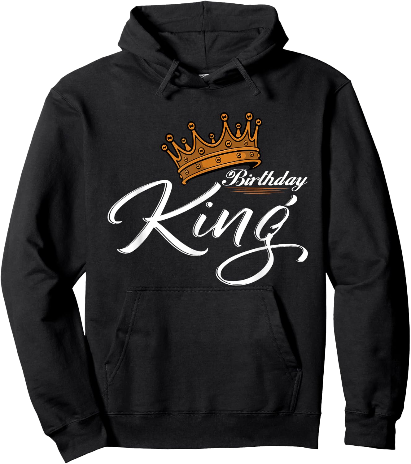 Crown with writing birthday KING Hoodie - Hoodie | Black