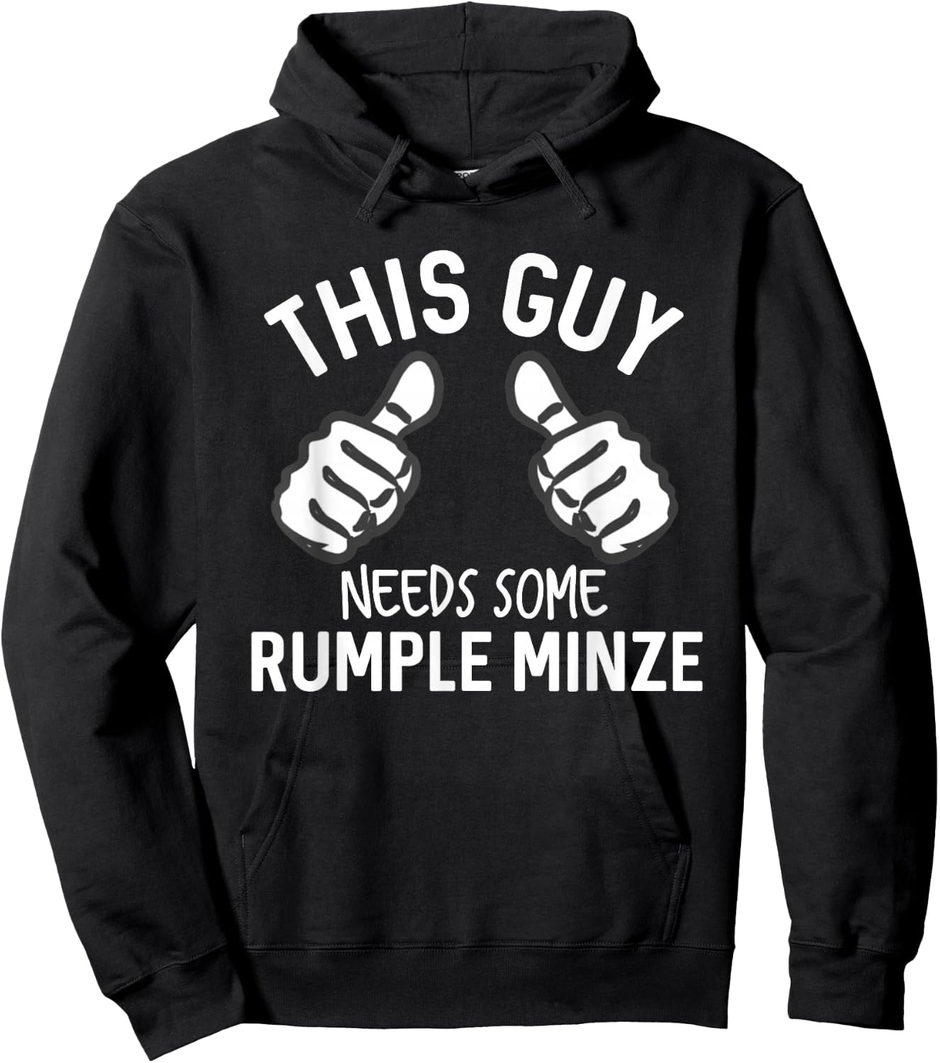 This Guy Needs Some Rumple Minze Funny Alcohol Bar Crawl Hoodie - Hoodie | Black
