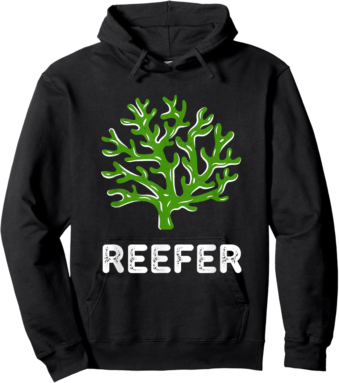 Reefer Funny Coral Reef Frag Hoodie - Hoodie | Black