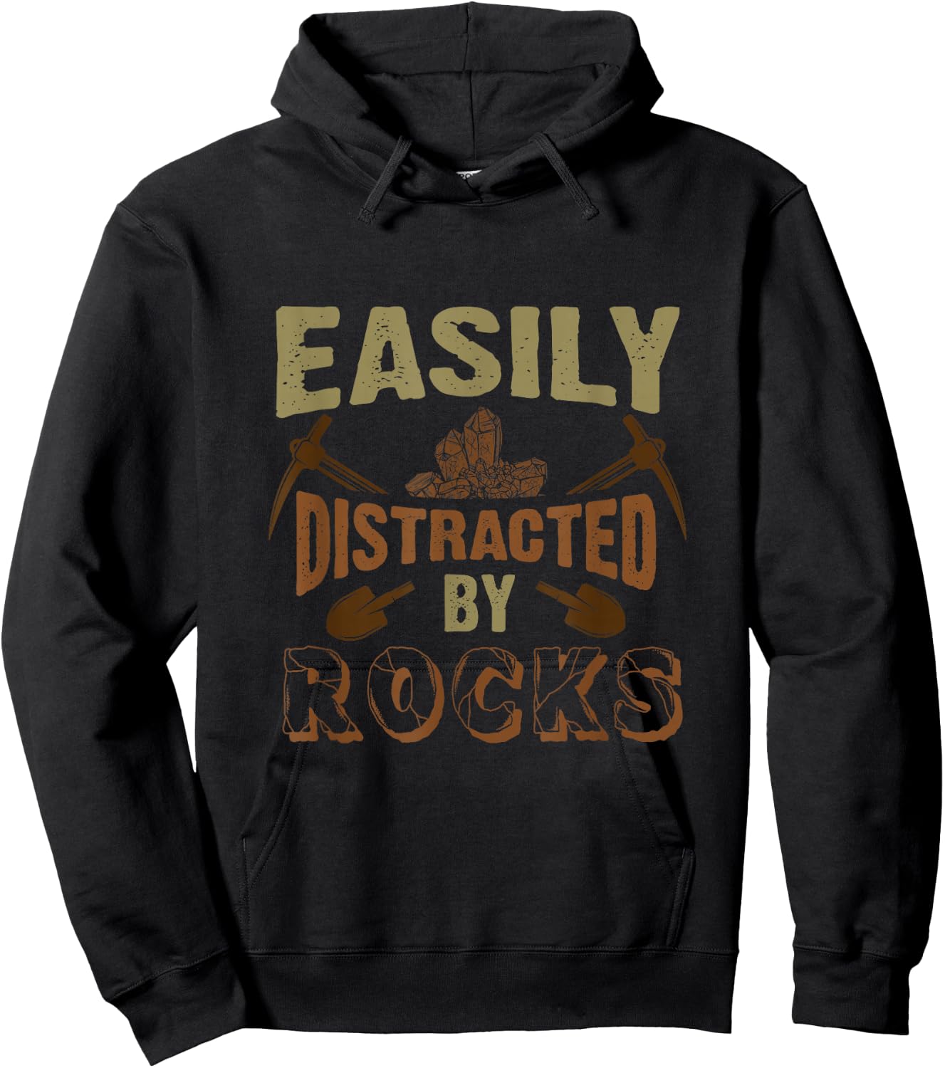 Easily Distracted By Rocks Geology Hoodie - Hoodie | Black