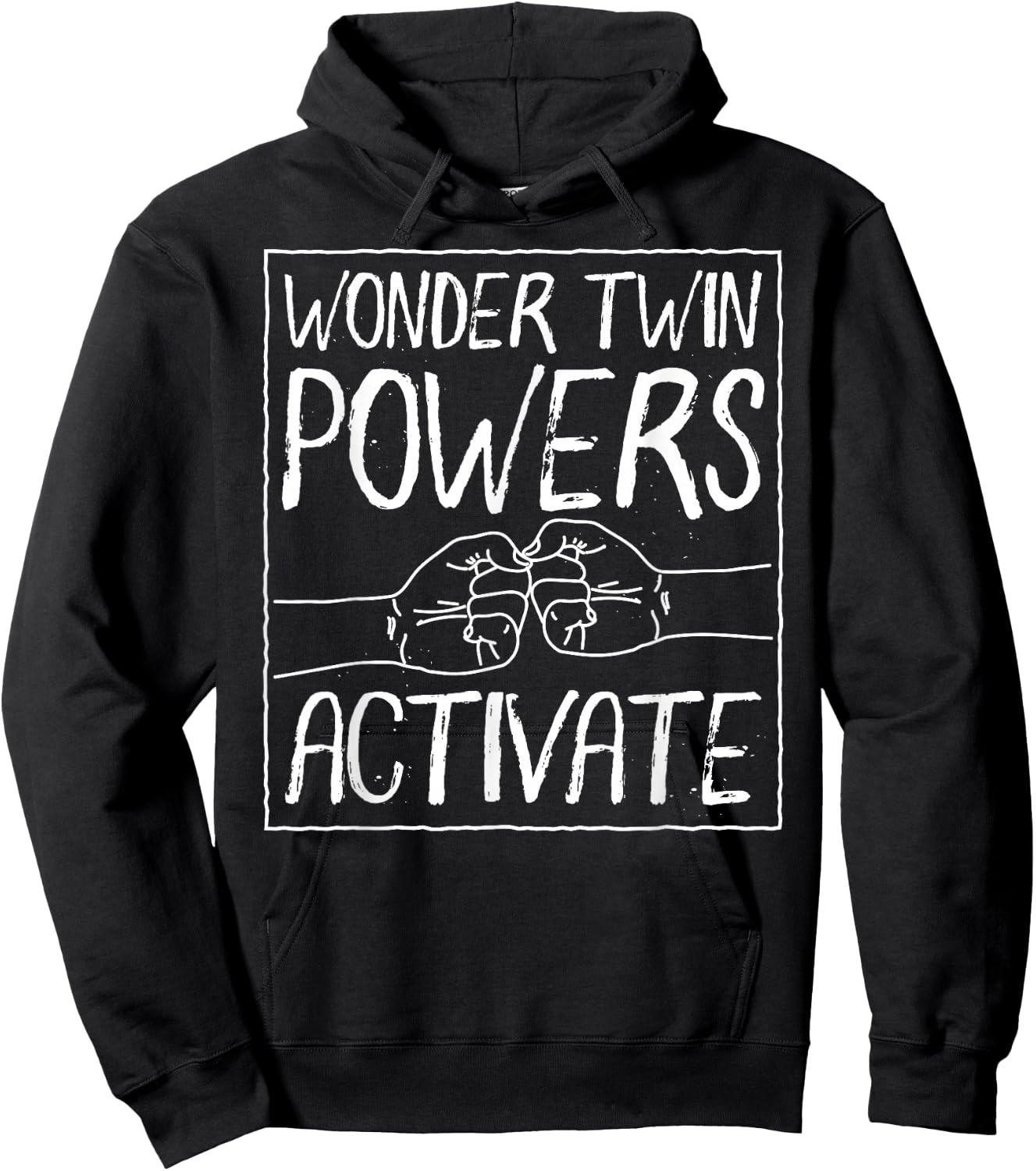 Wonder Twin Power Activated design, Sibling design Hoodie - Hoodie | Black