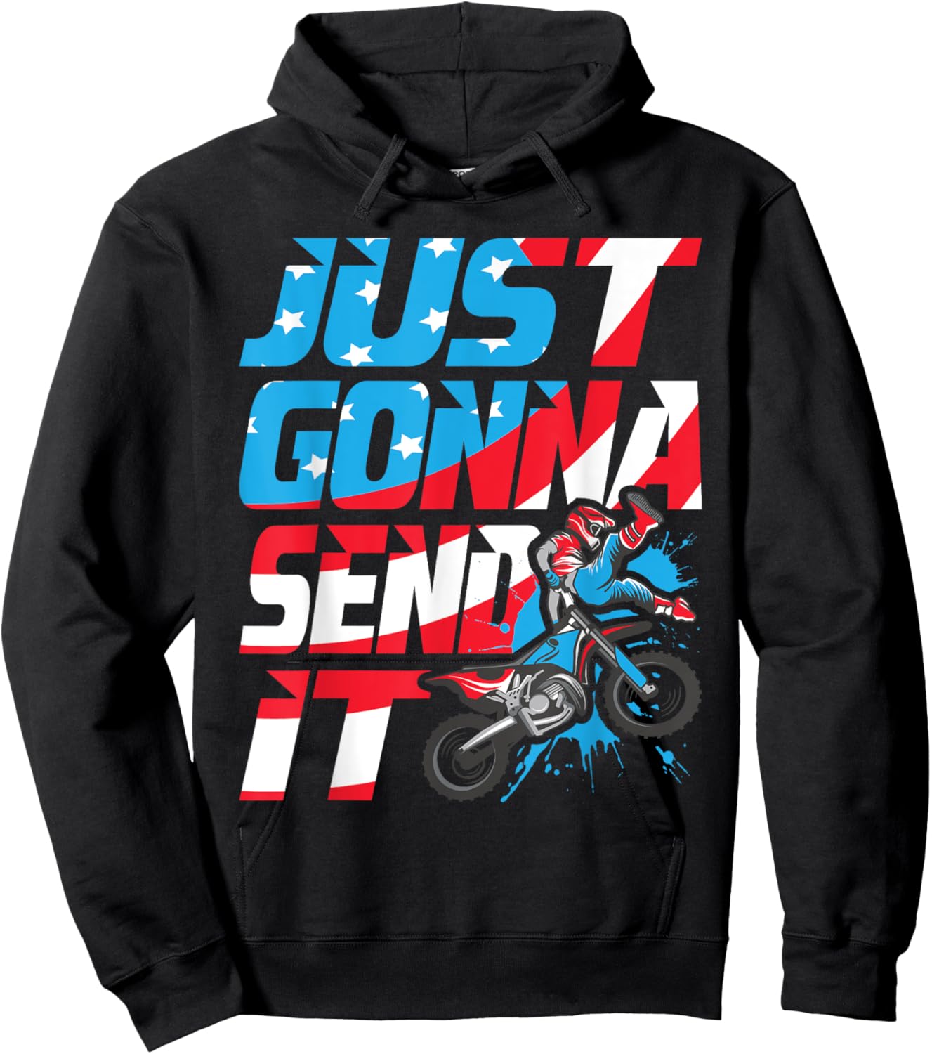 Just Gonna Send It - Dirt Bike MX Biker Rider Motocross Hoodie - Hoodie | Black