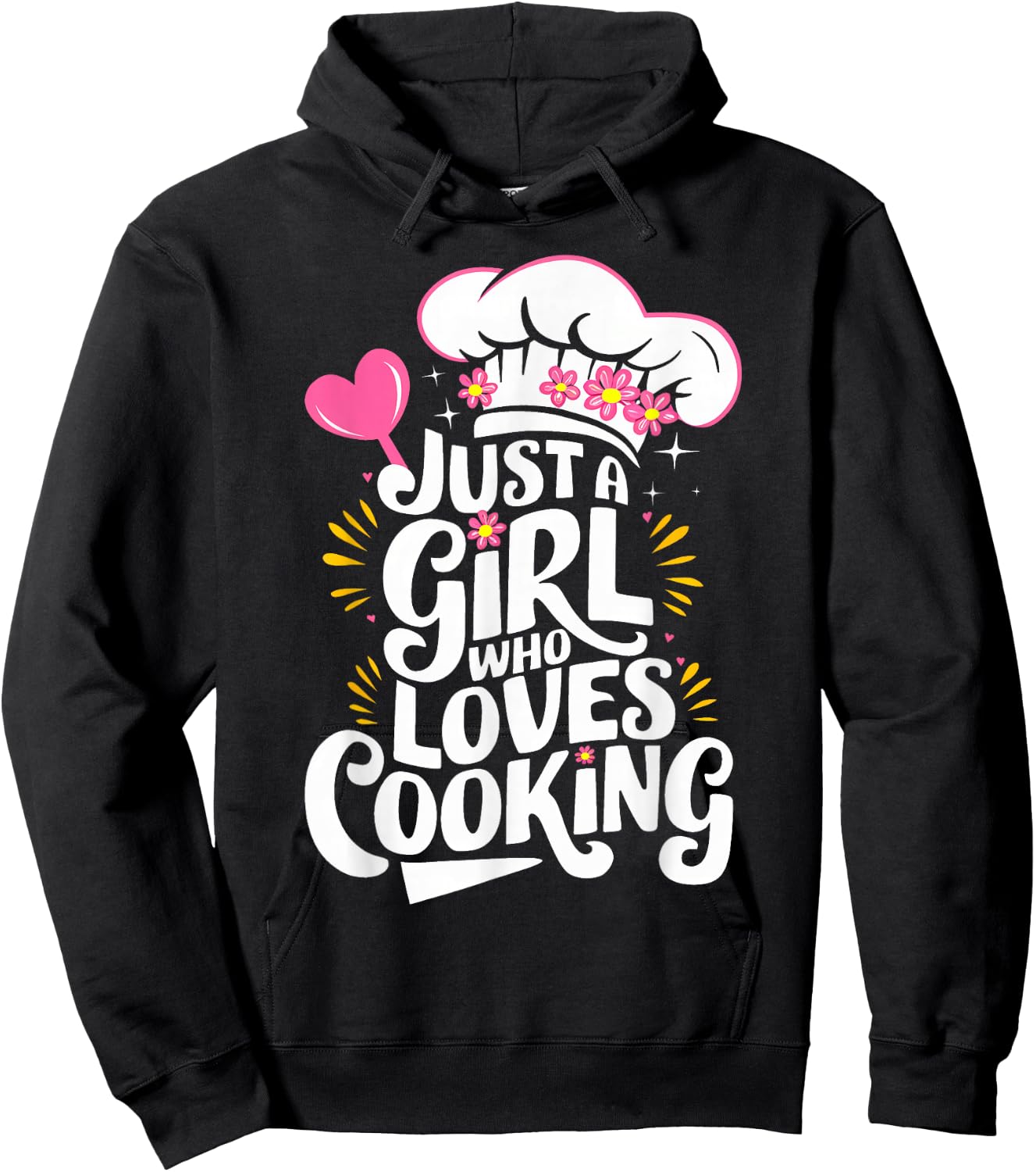 Cooking Just A Girl Who Loves Cooking Cook Kitchen Hoodie - Hoodie | Black