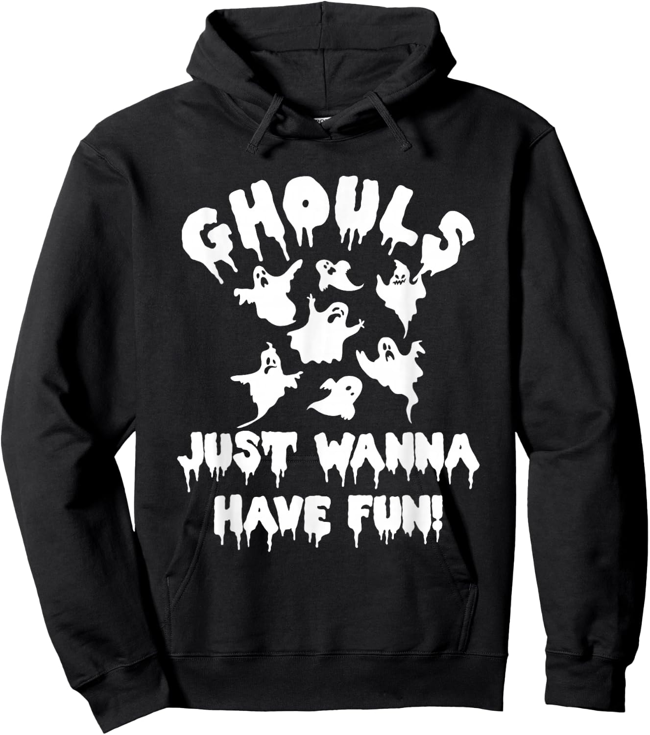 Ghouls Just Wanna Have Fun Ghost Hunting Halloween Hoodie - Hoodie | Black