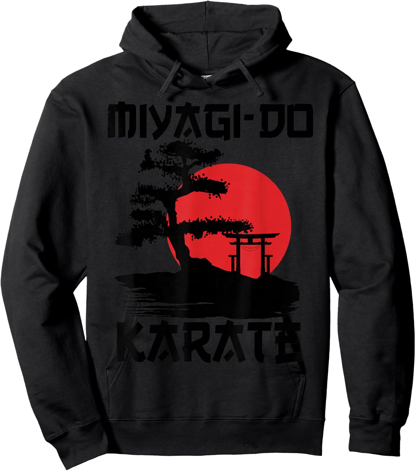 Retro Vintage Miyagi Road Karate Life Bonsai Martial Arts Hoodie - Hoodie | Black