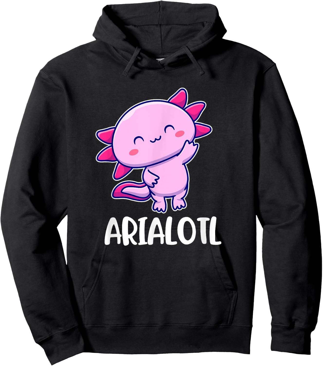 Arialotl Axolotl Cute for Aria Hoodie - Hoodie | Black
