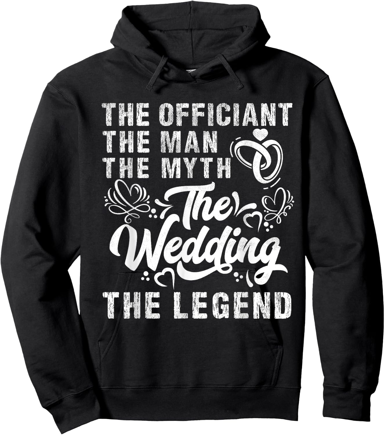 Wedding Officiant Marriage Officiant Man the Myth the Legend Hoodie - Hoodie | Black