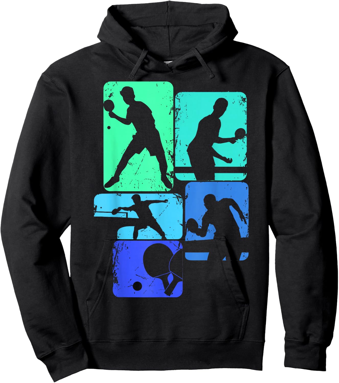Table Tennis Ping Pong Youth Men Kids Boys Hoodie - Hoodie | Black