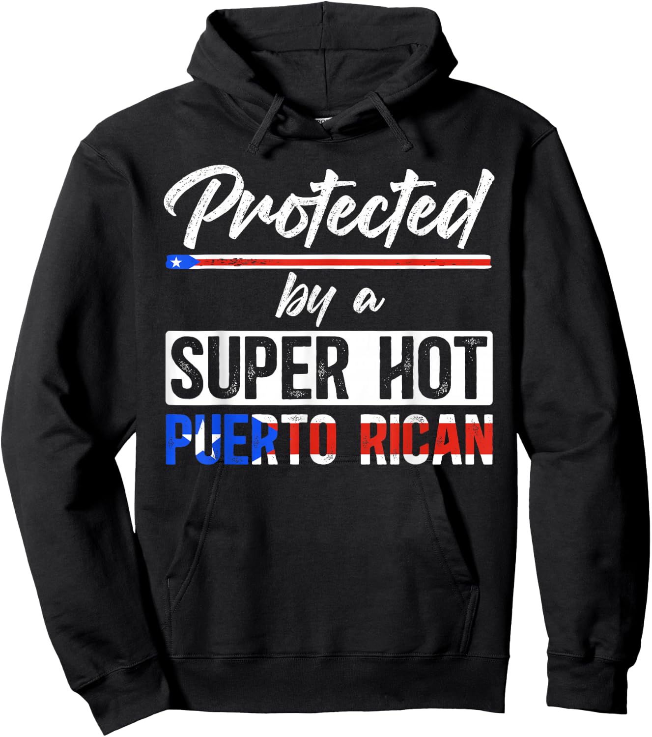 Puerto Rican Husband Wife of A Puerto Rican Husband Hoodie - Hoodie | Black