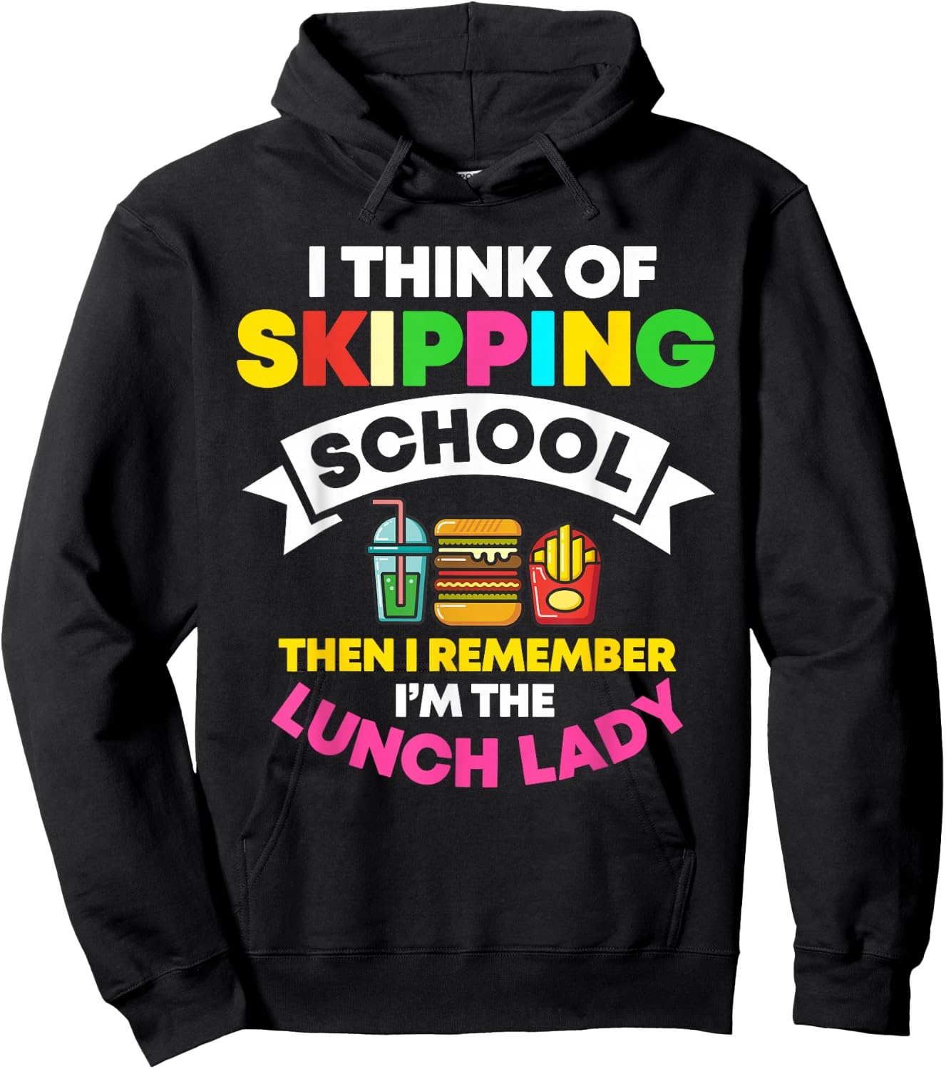 Lunch Lady School Cook Food Service Worker Cafeteria Crew Hoodie - Hoodie | Black
