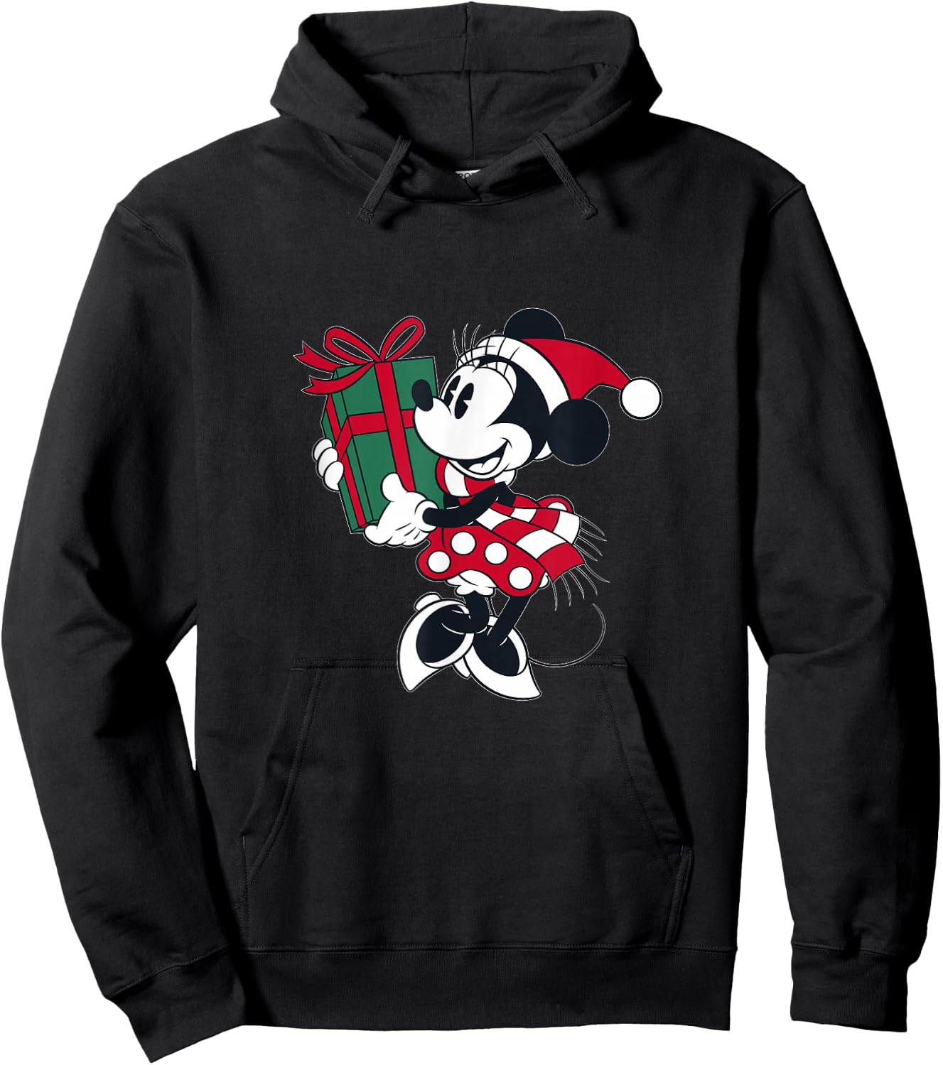 Disney Minnie Mouse Gift Holiday Hoodie - Hoodie | Black