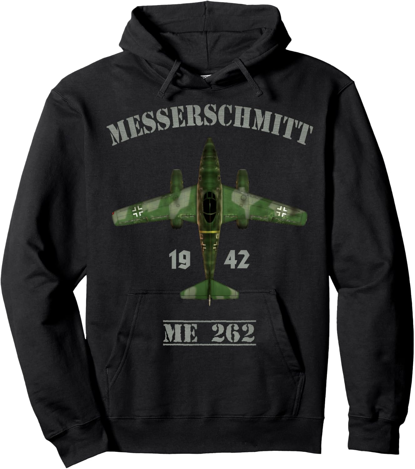 ME262 The World's First Jet Fighter Hoodie - Hoodie | Black
