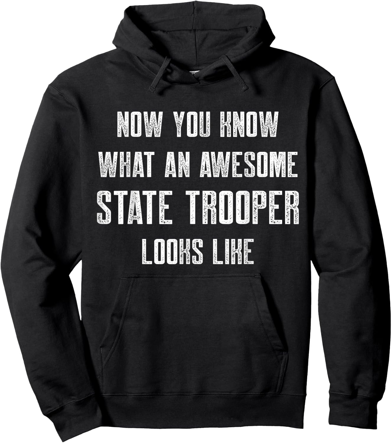 State Trooper Law Enforcement Hoodie - Hoodie | Black