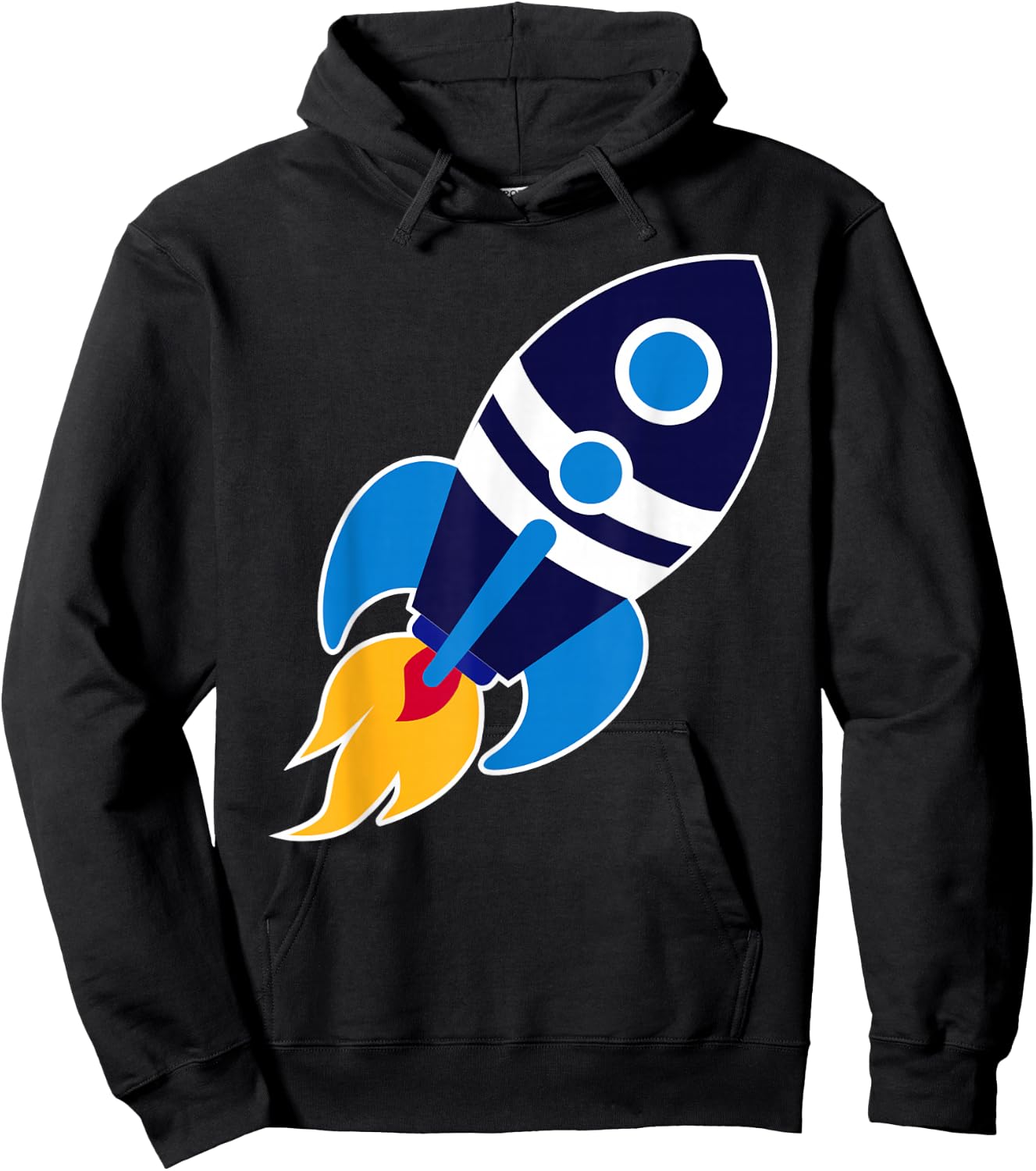 Space Rocket Hoodie - Hoodie | Black