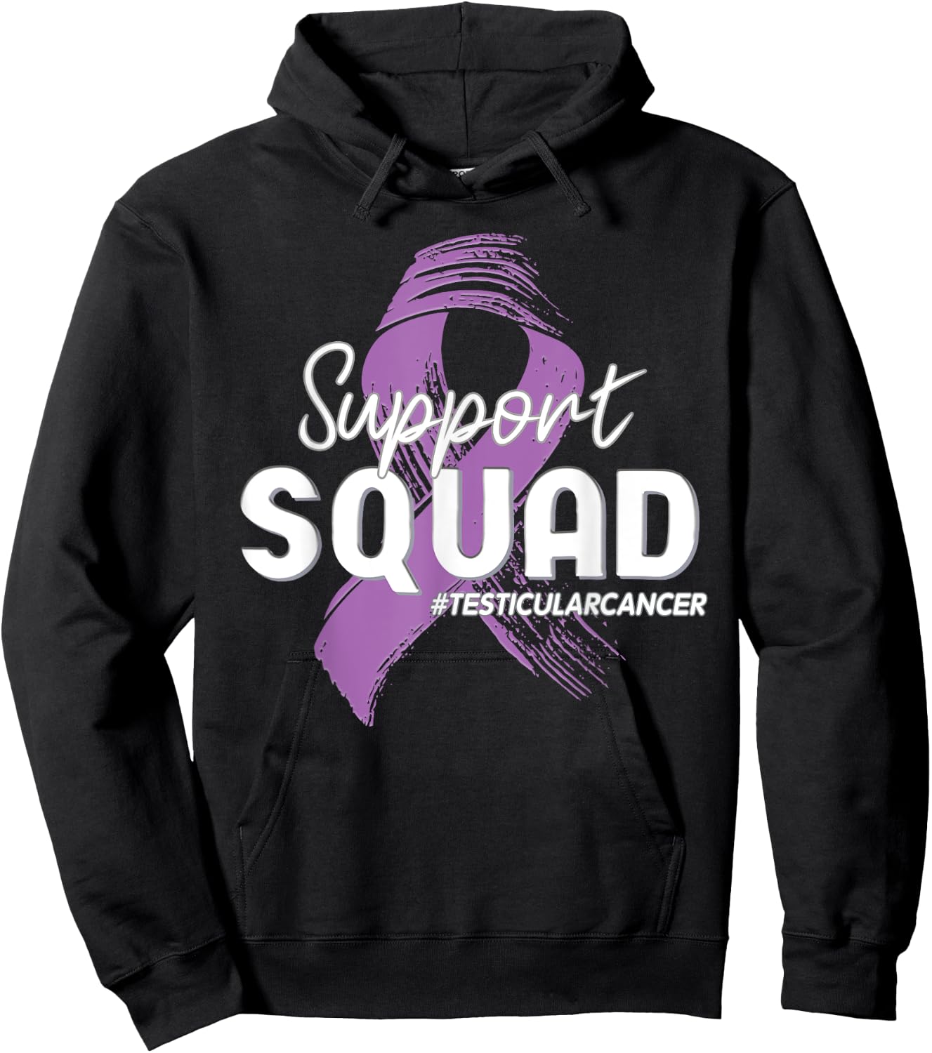 Support Squad for Testicular Cancer Warrior Hoodie - Hoodie | Black