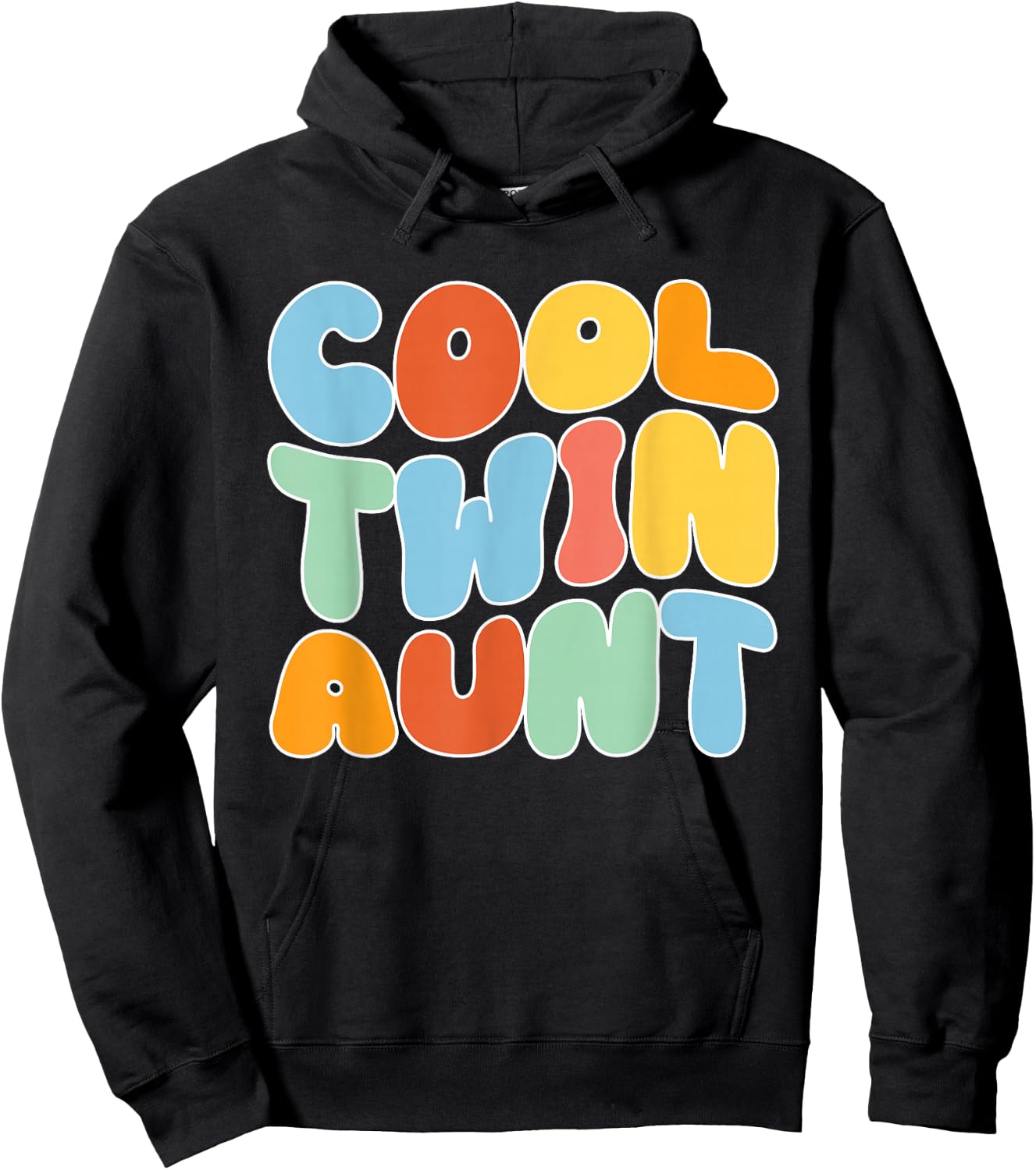 Cool Twin Aunt Of Twins Twin Auntie Of Twins Hoodie - Hoodie | Black