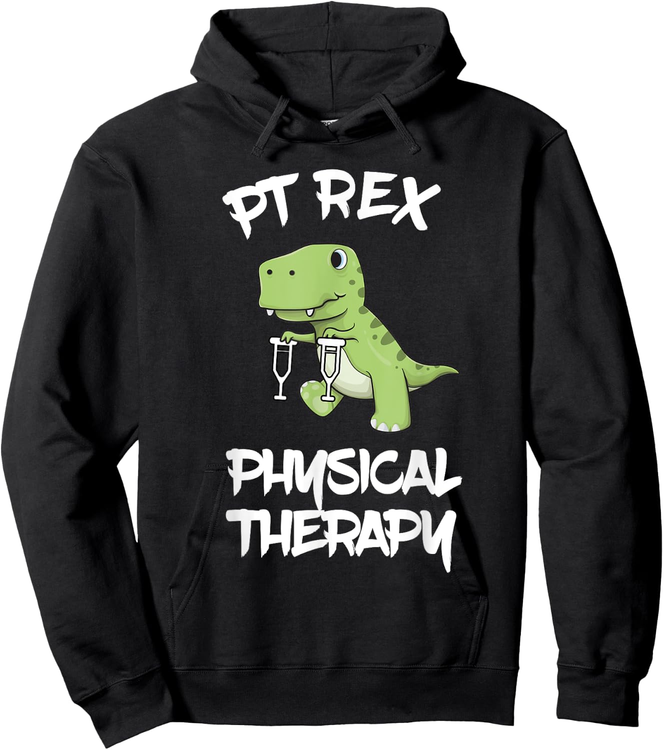 PT Rex Physical Therapy Cute T REX Dinosaur Shirt Hoodie - Hoodie | Black