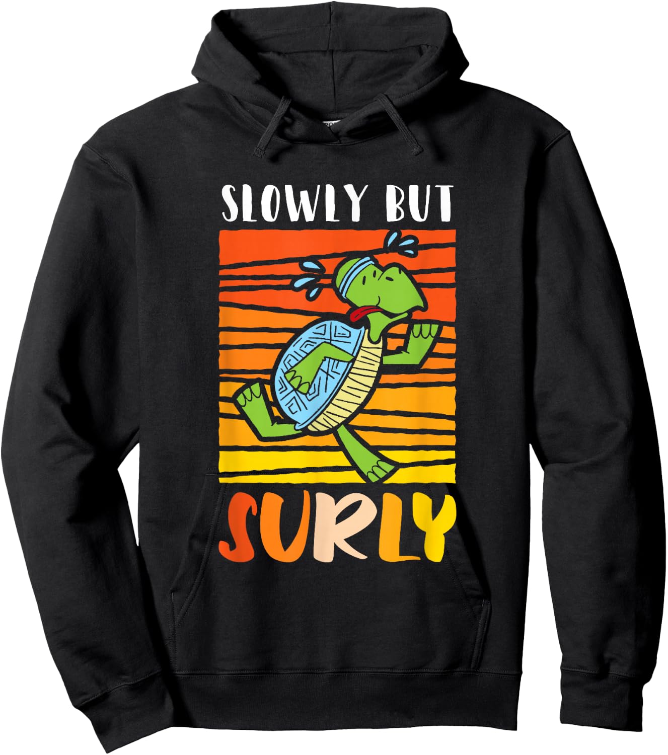Slowly but surly - Sea Turtle Hoodie - Hoodie | Black