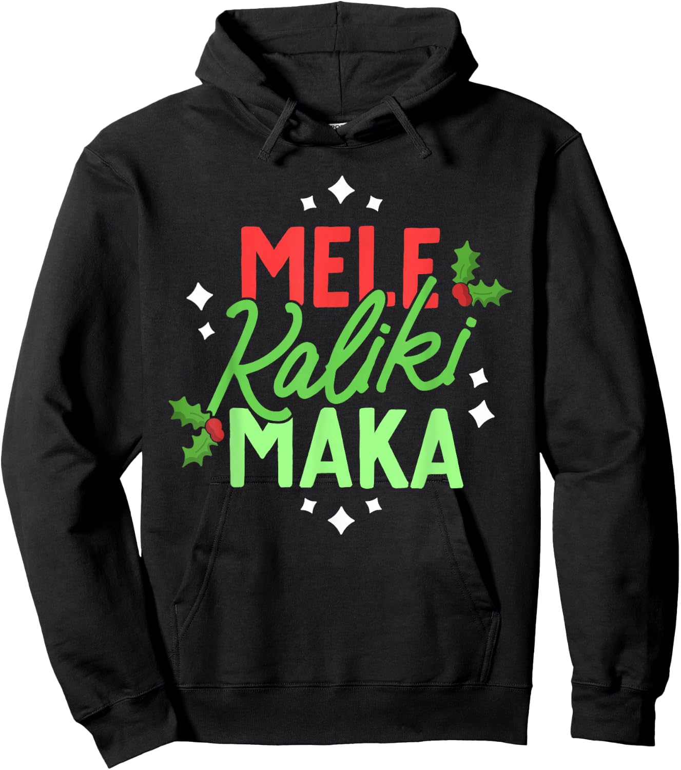 Christmas In Hawaii Mele Kalikimaka Hawaiian Holiday Xmas Hoodie - Hoodie | Black