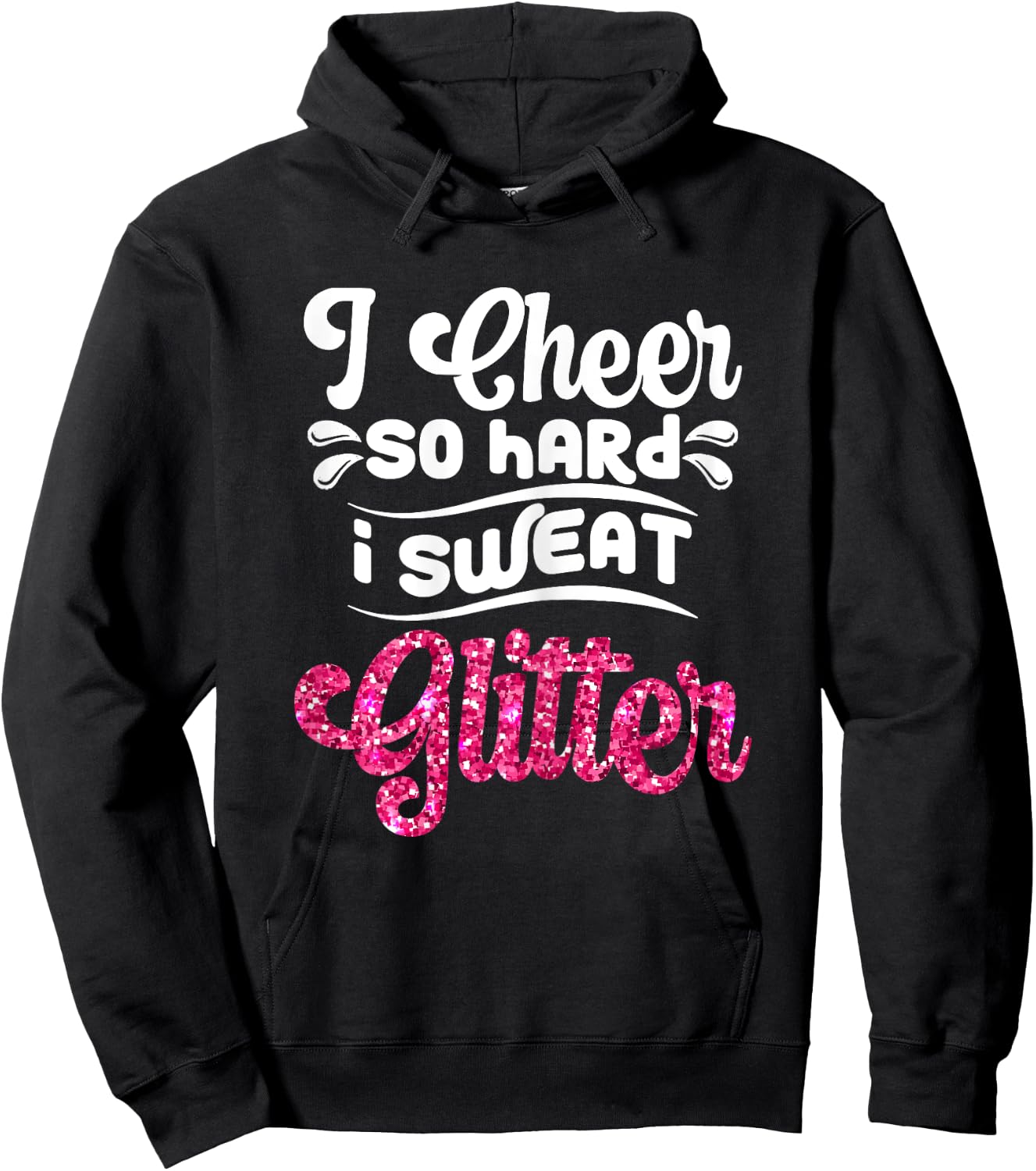 Funny Cheerleading Graphic For Cheer Girls Cheerleaders Hoodie - Hoodie | Black