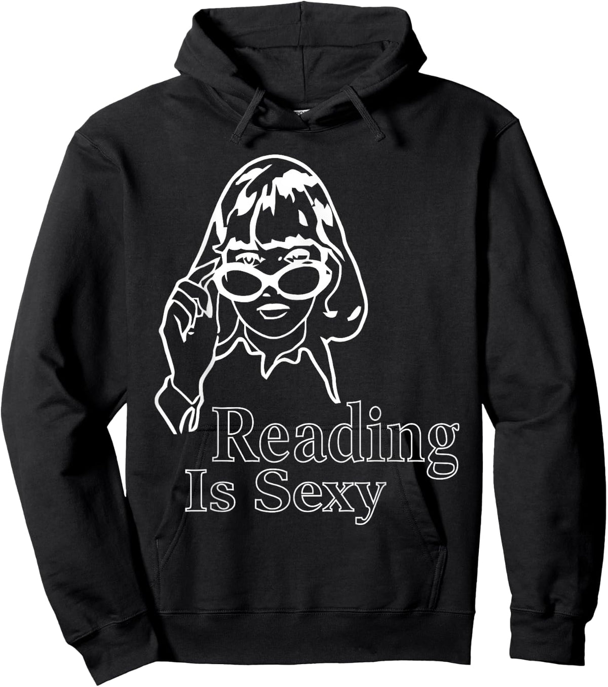 I Love Reading Bookish Abibliophobia Reading is Sexy Hoodie - Hoodie | Black