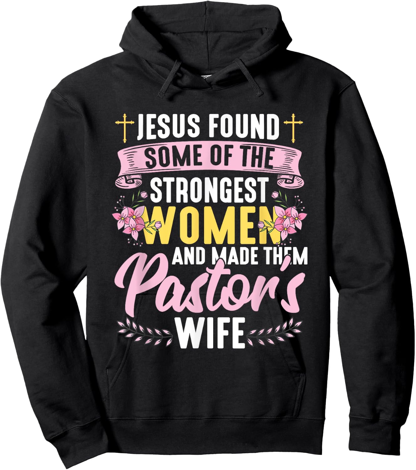 Pastor Wife Appreciation Church Christian Pastor Wife Hoodie - Hoodie | Black