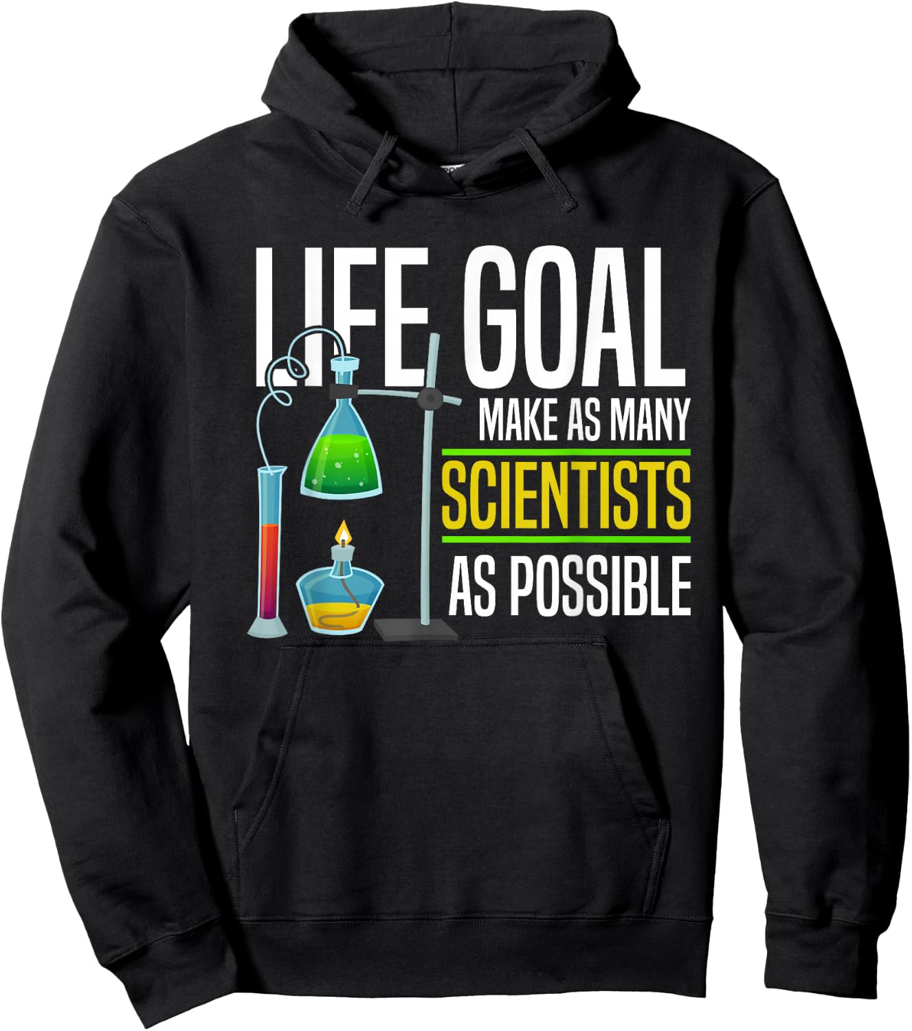 Scientist Professor Laboratory Research - Science Hoodie - Hoodie | Black