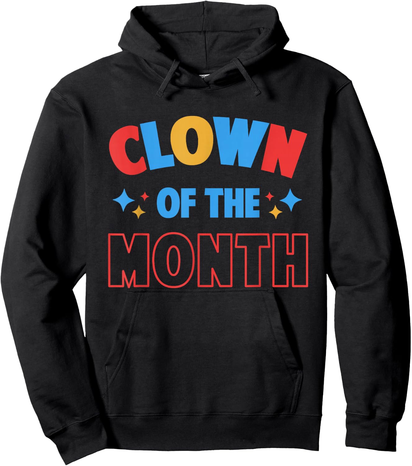 Clown of the Month Clowncore Aesthetic Funny Circus Retro Hoodie - Hoodie | Black