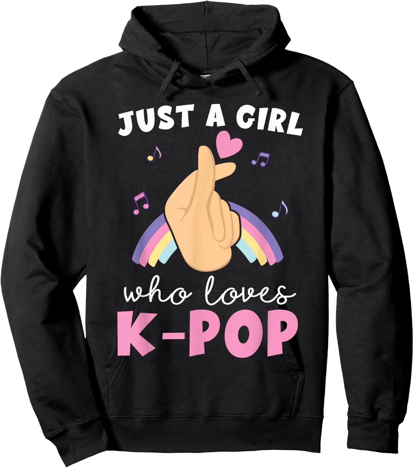 Just A Girl Who Loves K-Pop Hoodie - Hoodie | Black