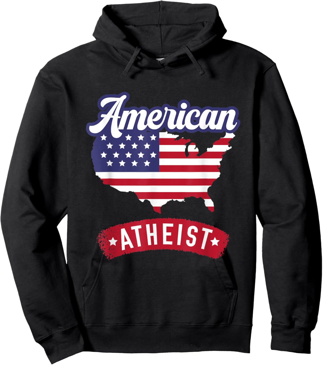American Atheist - USA Atheism for an Atheist Hoodie - Hoodie | Black