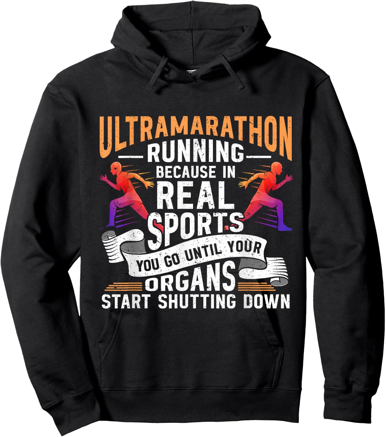 Ultramarathon Ultra Running Ultra Runner Ultra Marathon Hoodie - Hoodie | Black