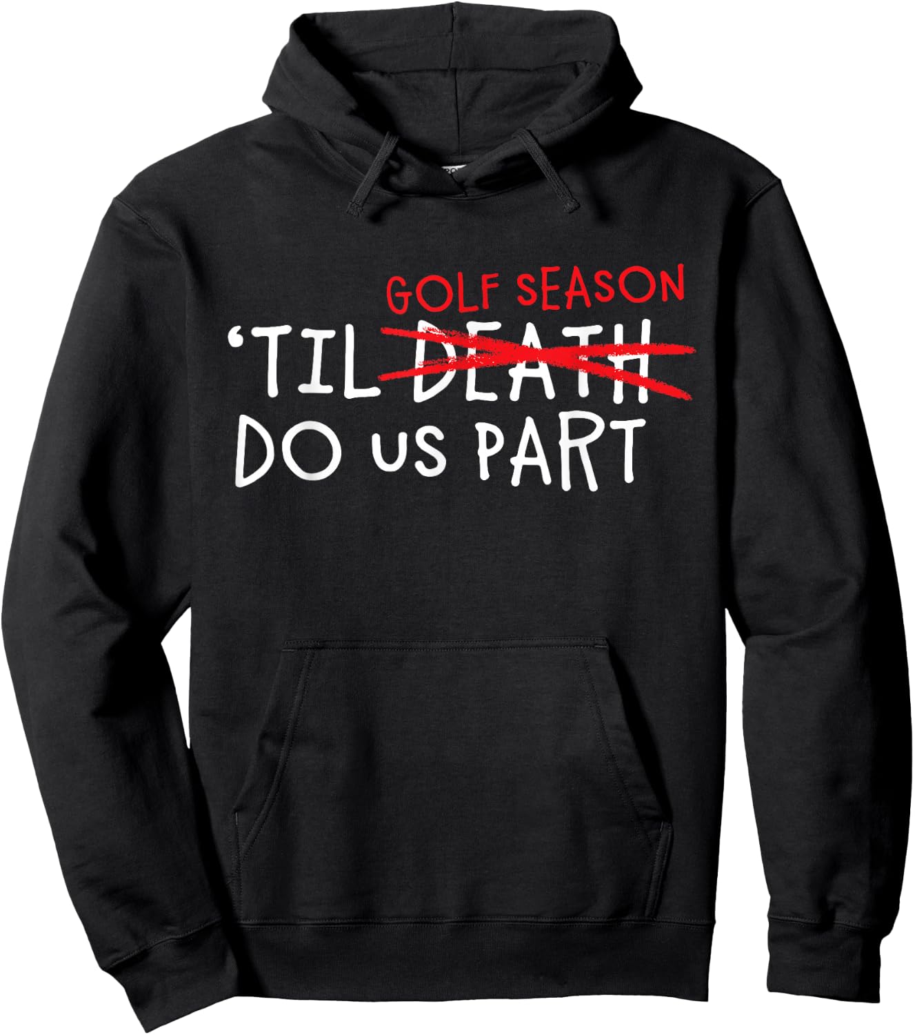 Funny Bride & Groom Marriage Vows Shower Design Golf Season Hoodie - Hoodie | Black