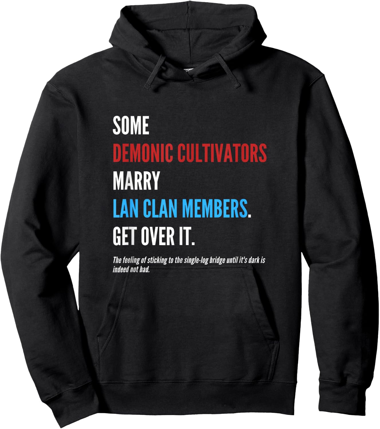 WangXian Quote - MoDaoZuShi, The Untamed, CQL Hoodie - Hoodie | Black