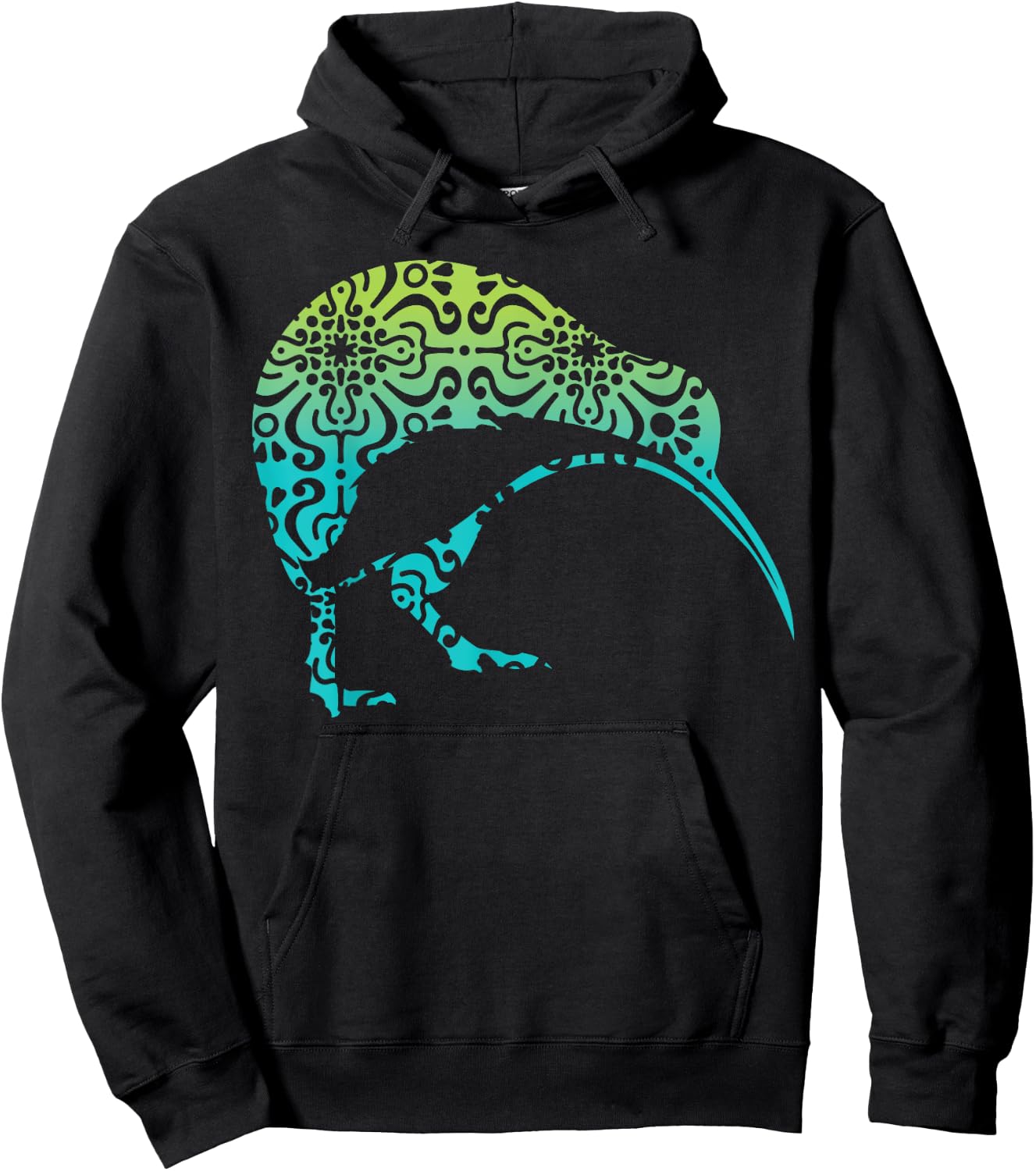 Maori Kiwi Tribal Aboriginal New Zealand Bird Art Birds Hoodie - Hoodie | Black