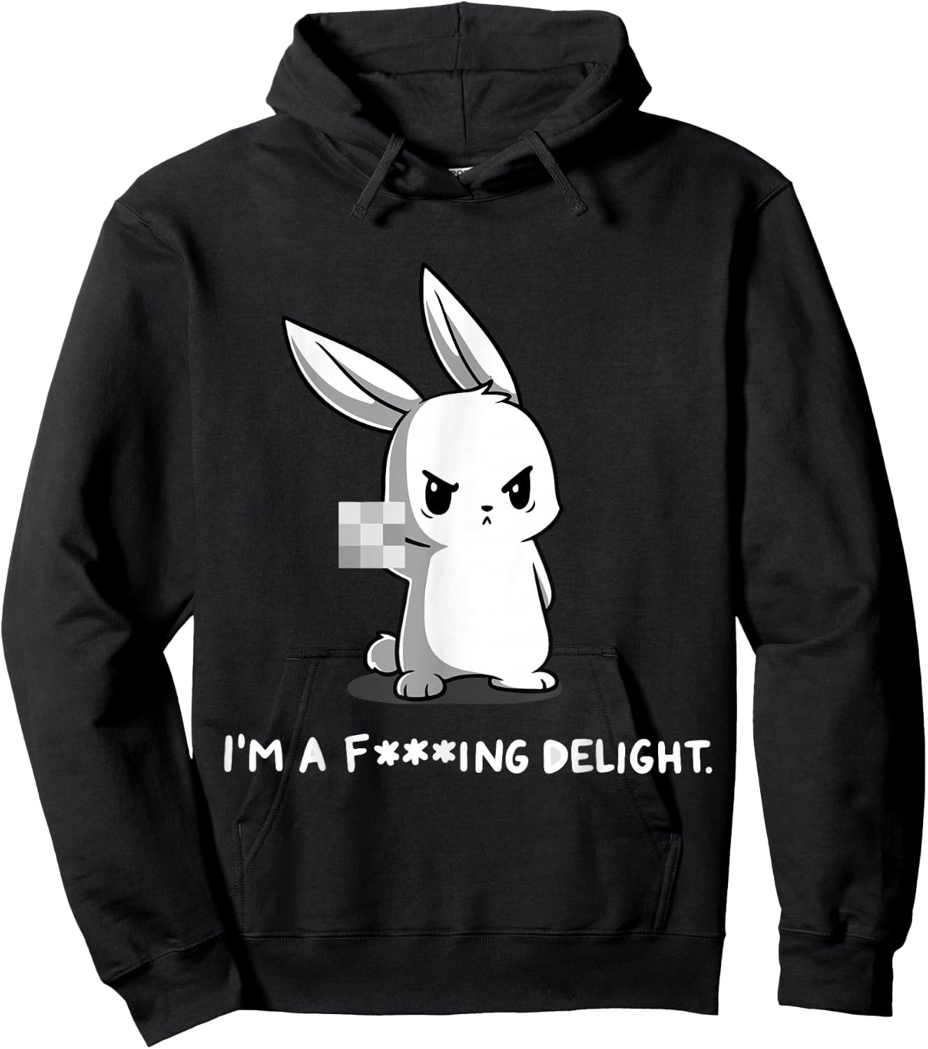 I'M A FING DELIGHT Art Vintage Hoodie - Hoodie | Black
