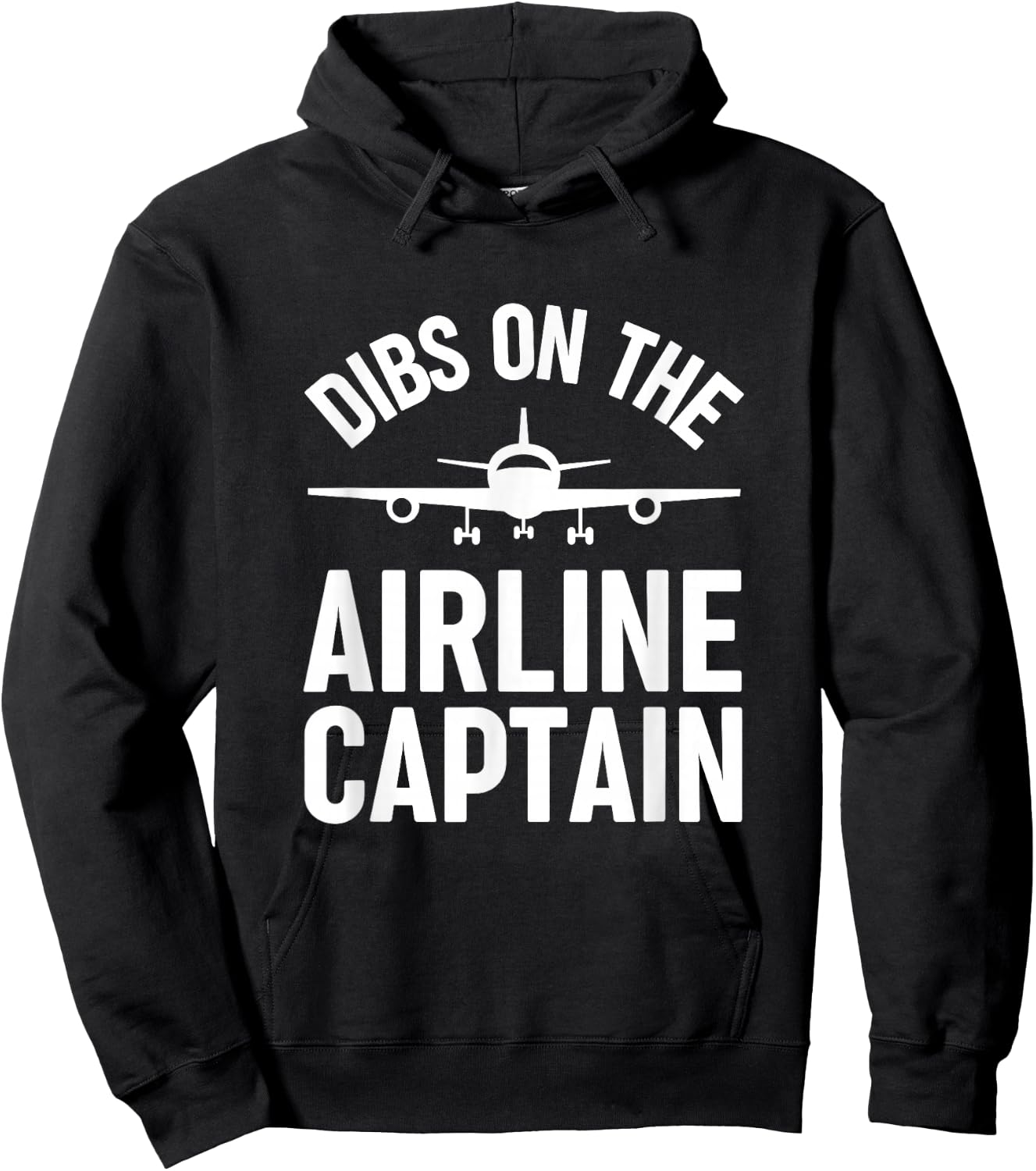 Dibs on the Airline Captain Pilot's Wife Hoodie - Hoodie | Black