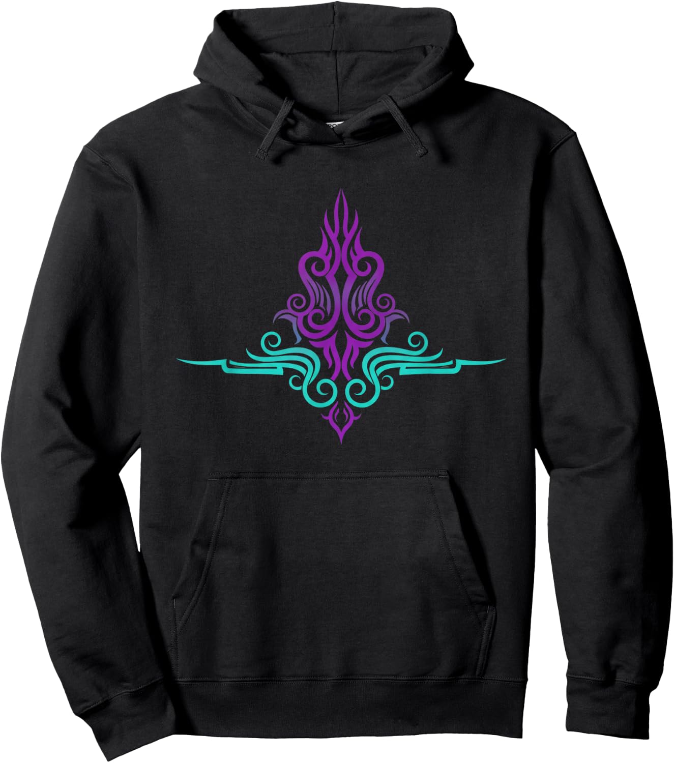 Car Pinstripe Tribal Ornament Pinstripe Graphics Hoodie - Hoodie | Black