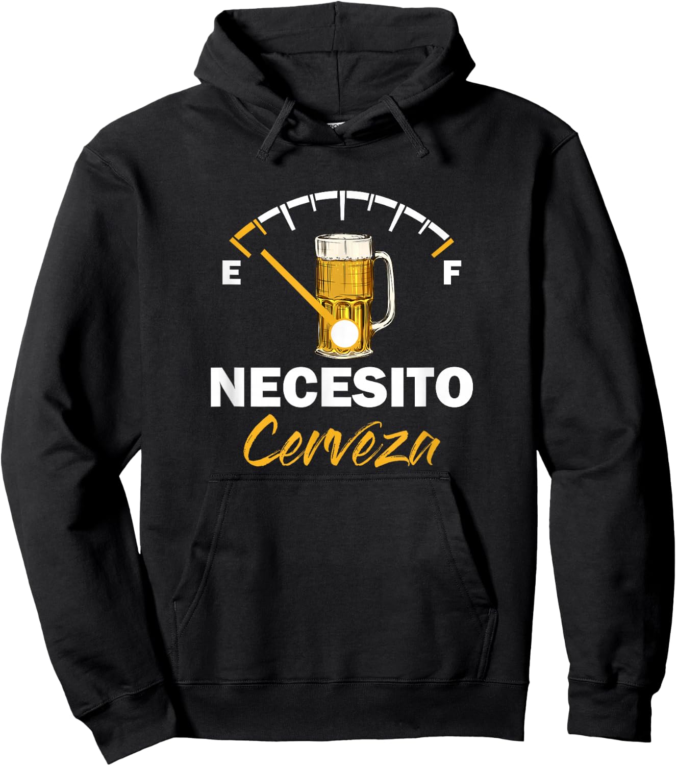 Mexican Beer Necesito Cerveza Cool & Funny Sayings Hoodie - Hoodie | Black