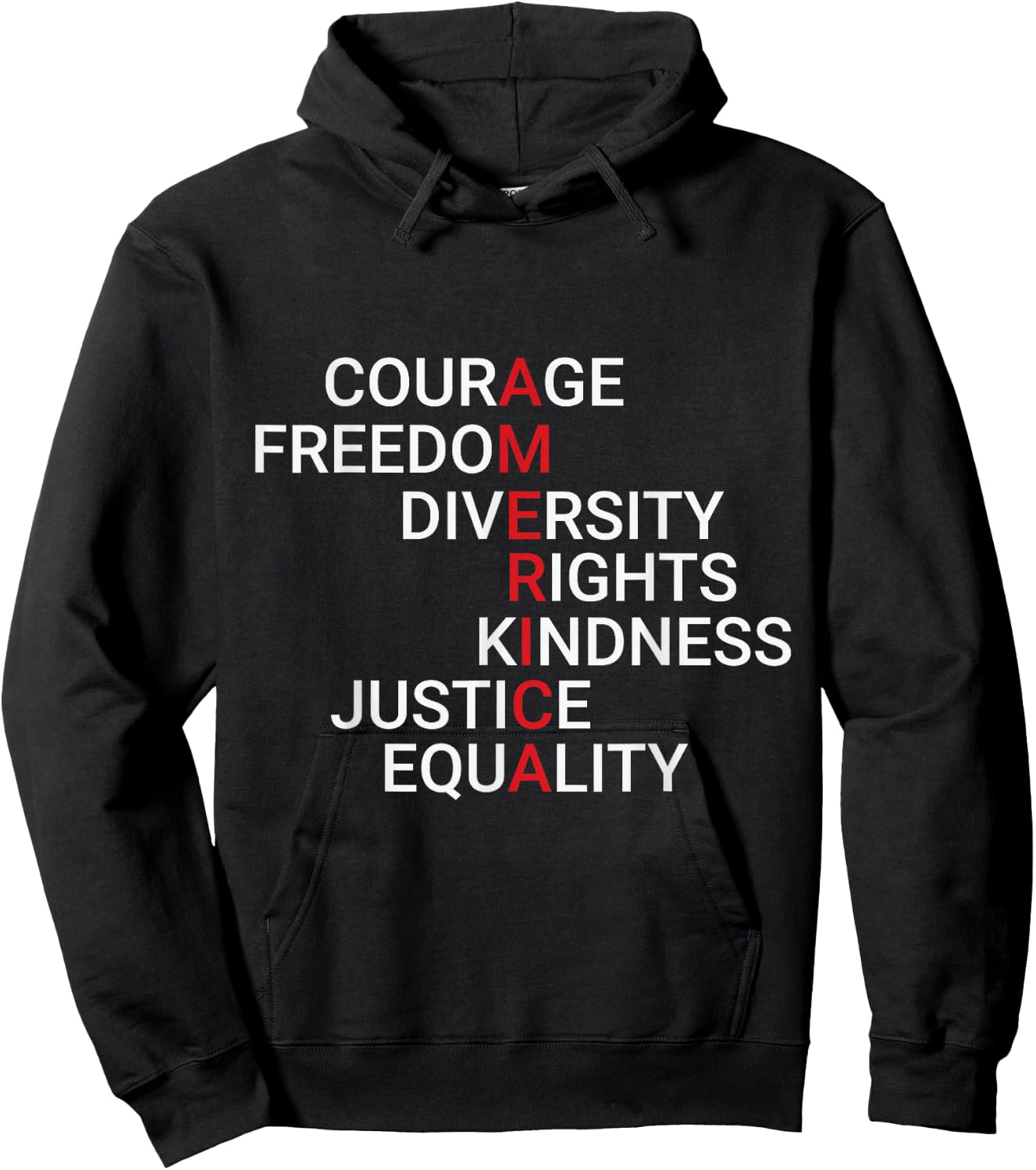 Check out my USA Shirts America Courage Freedom Rights Justice Hoodie - Hoodie | Black