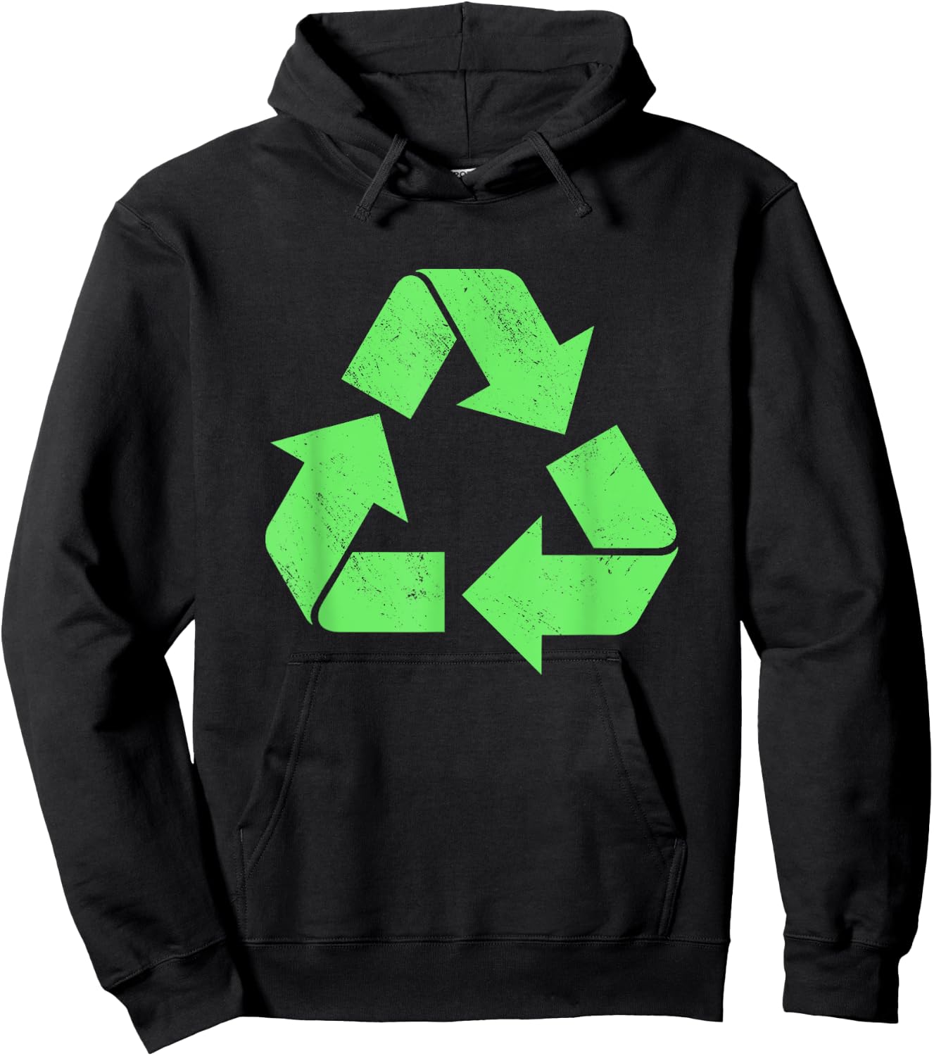 Recycling Vintage Logo Environmentalist Recycle Earth Day Hoodie - Hoodie | Black