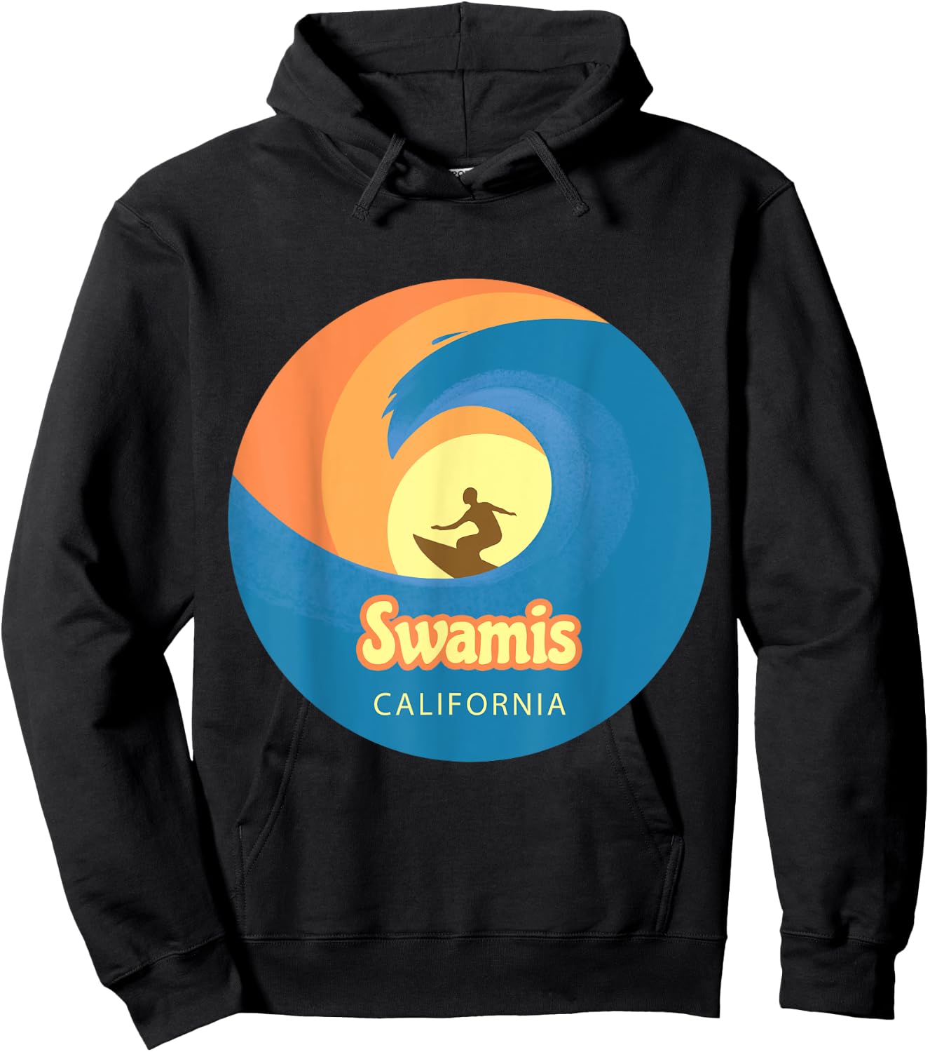 Swamis California surfing Hoodie - Hoodie | Black